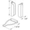Prime-Line Hanger and Latch Set, 1-9/16 in. x 1-1/2in, for use with Double Hung Wood Windows, 3/8 in., Bronze PL 8102 - alternate 2